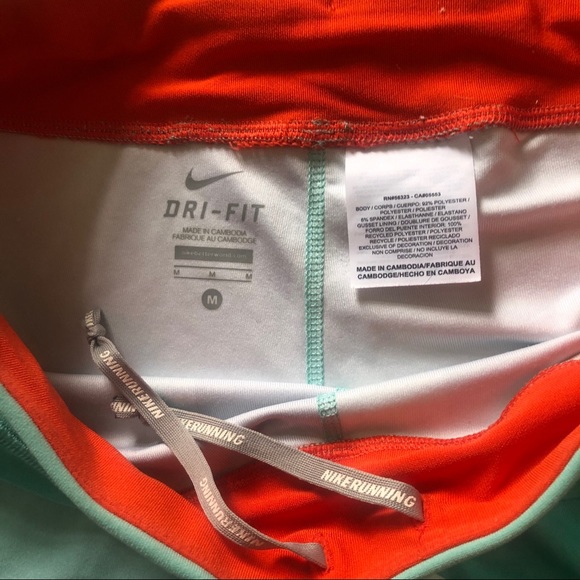 Nike Printed Dri Fit Running Shorts - Turquoise - Picture 4 of 4